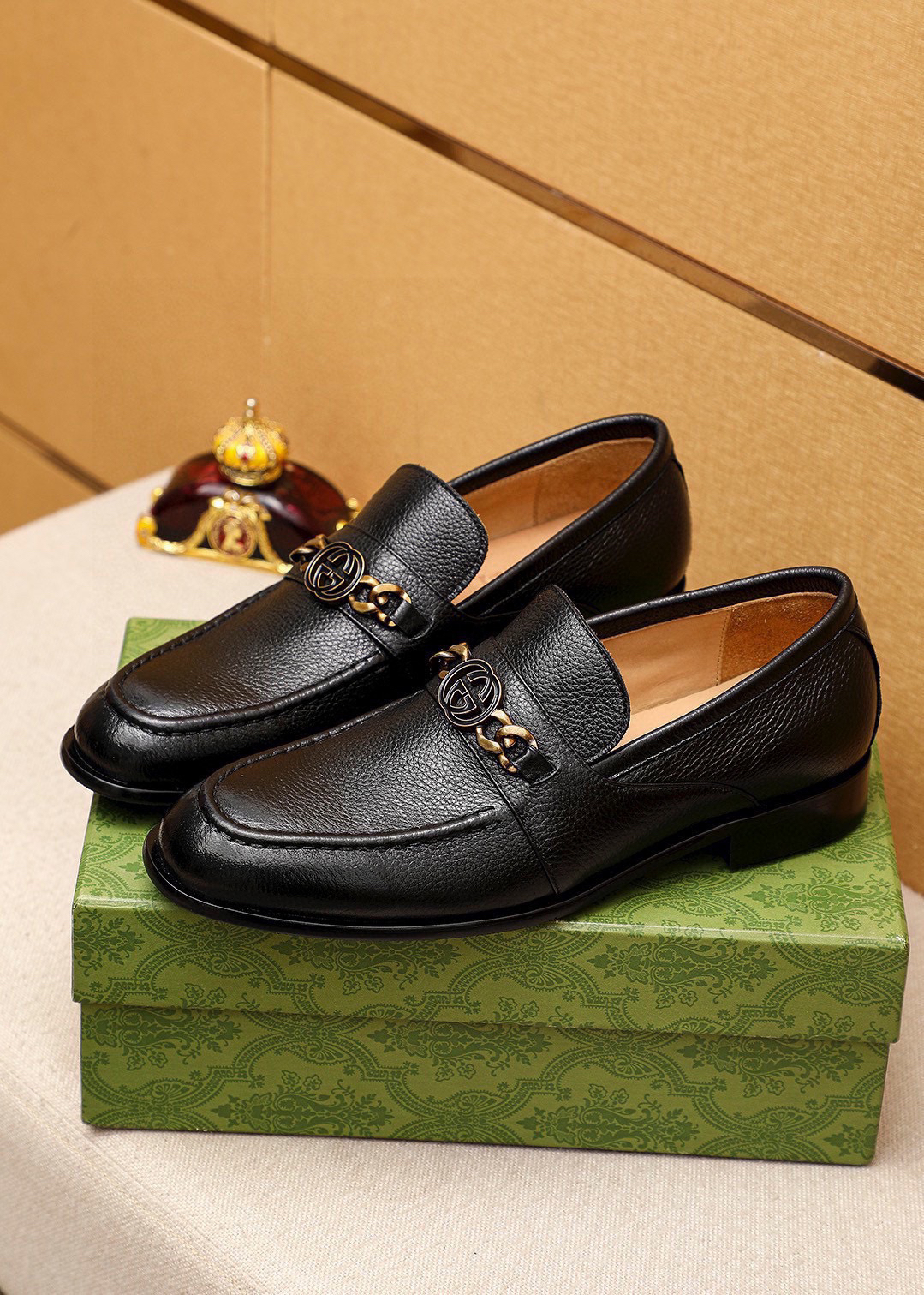 Gucci men's leather shoes-83