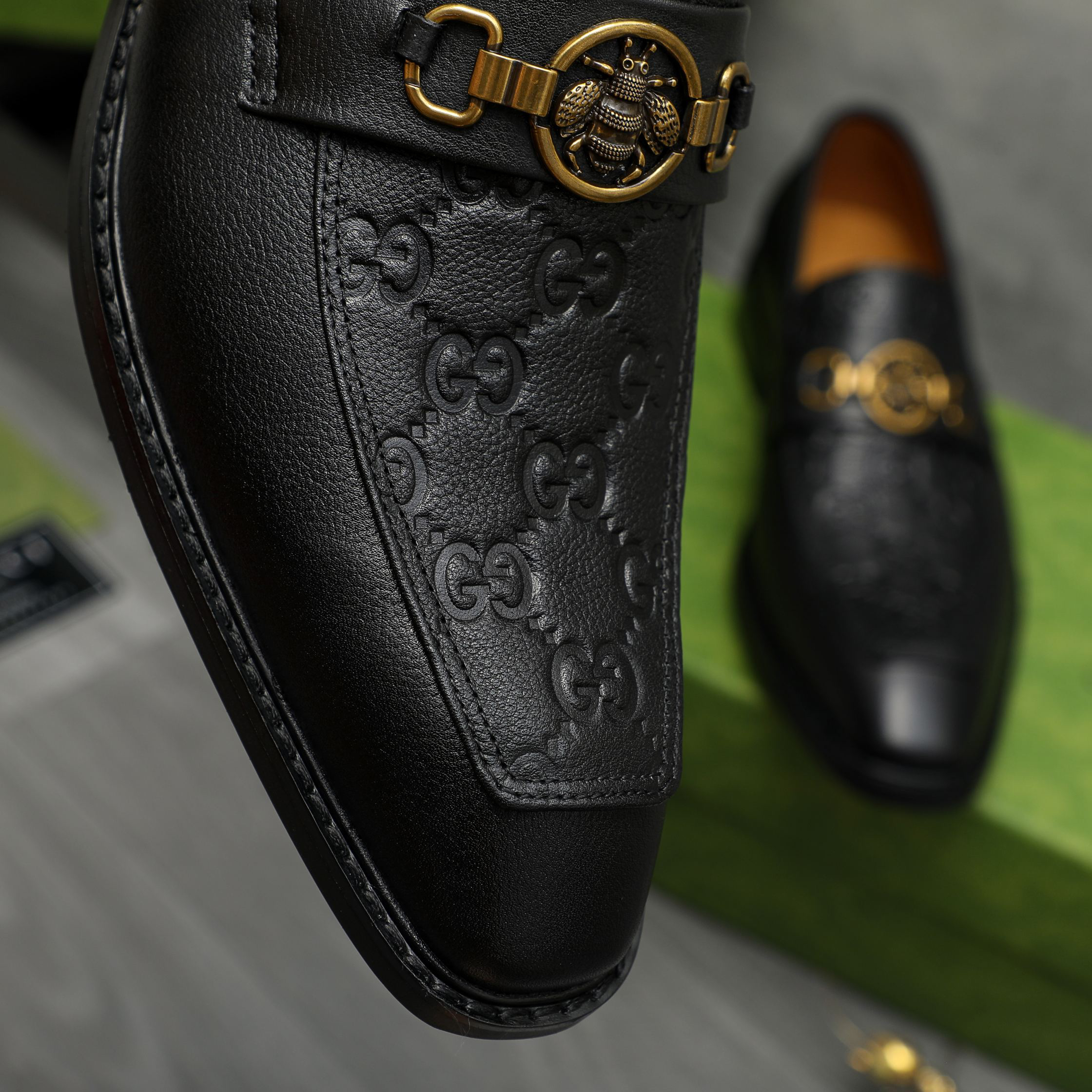 Gucci men's leather shoes-84