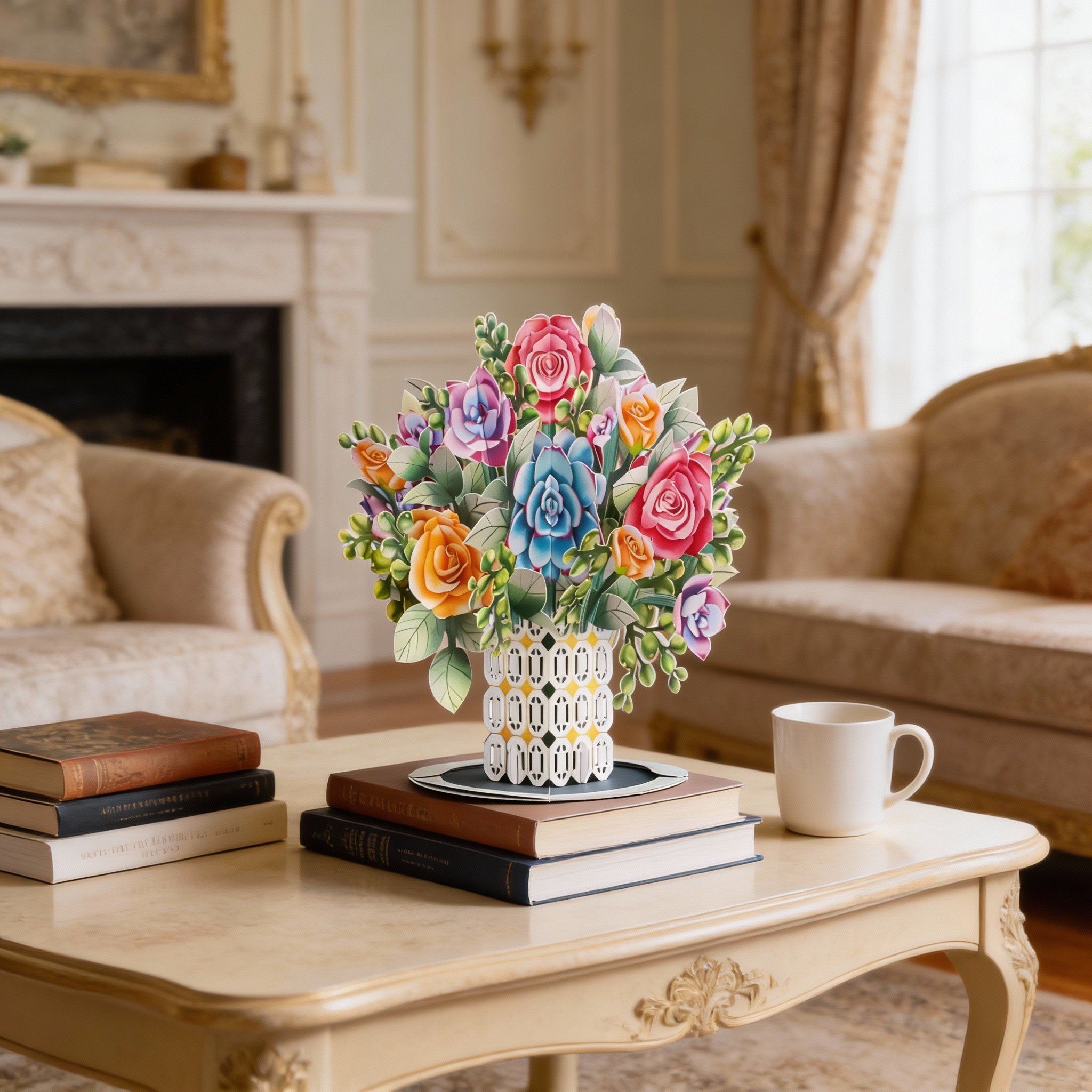 🏆50K+ SOLD! 🌼💌 Forever-Blooming 3D Flower Pop-Up Card– Personalized Love Message & Everlasting Bloom 🎁
