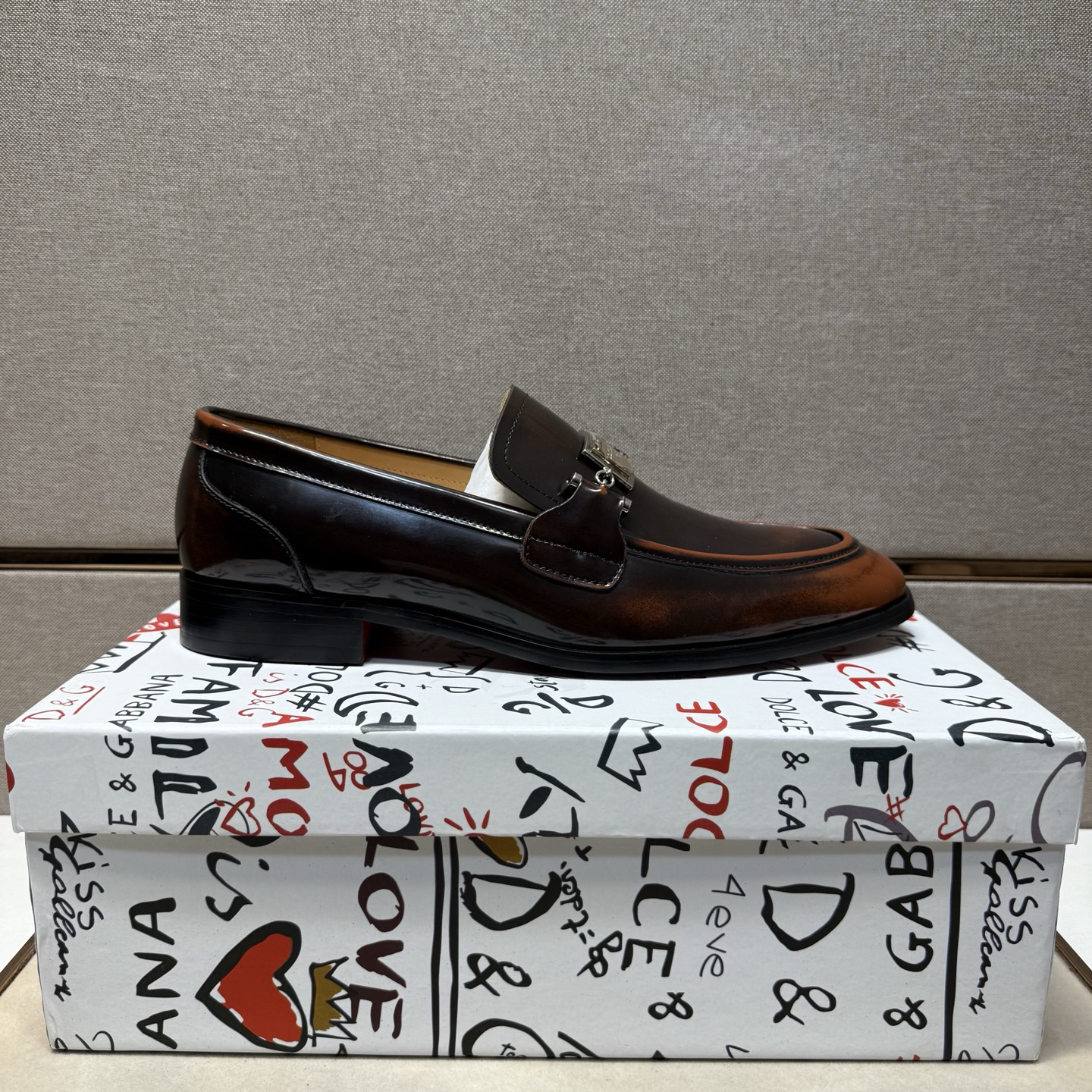 D&G men's leather shoes-90