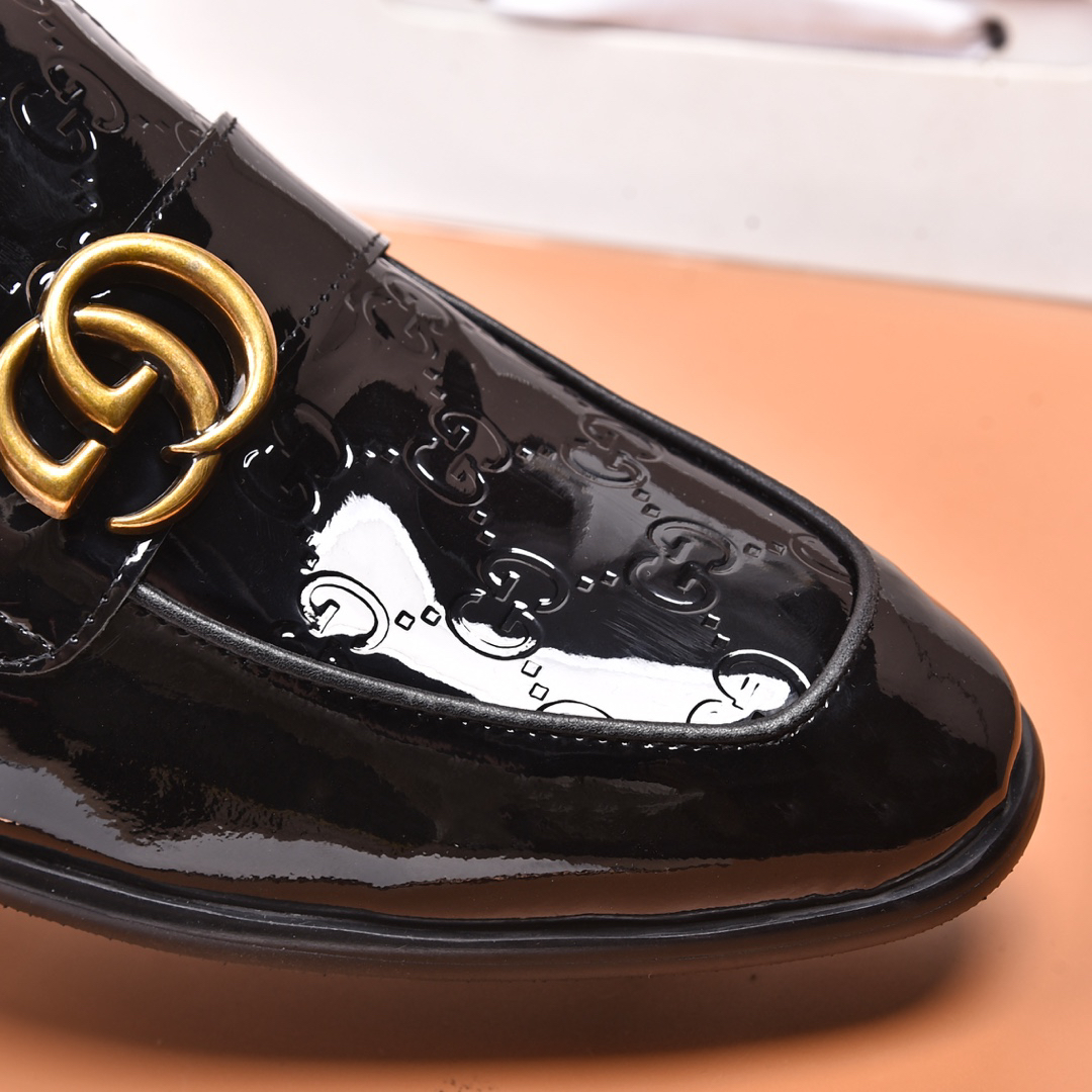 Gucci men's leather shoes-36