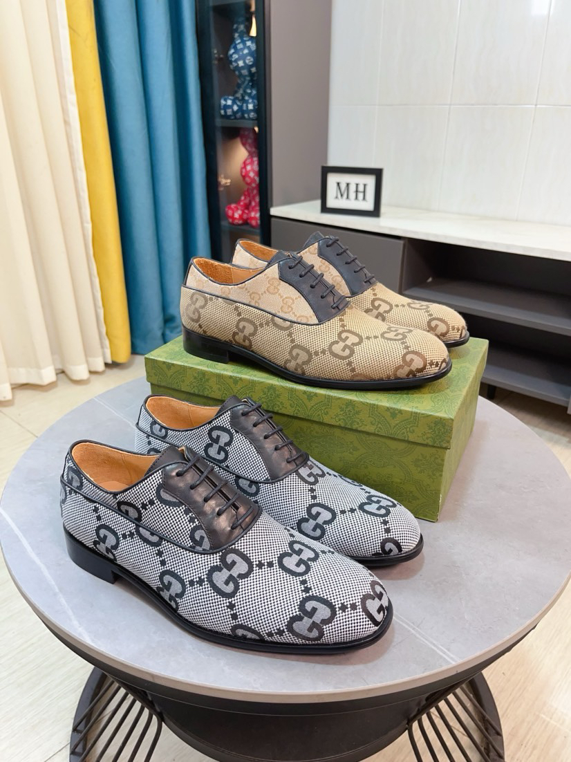 Gucci men's leather shoes-69