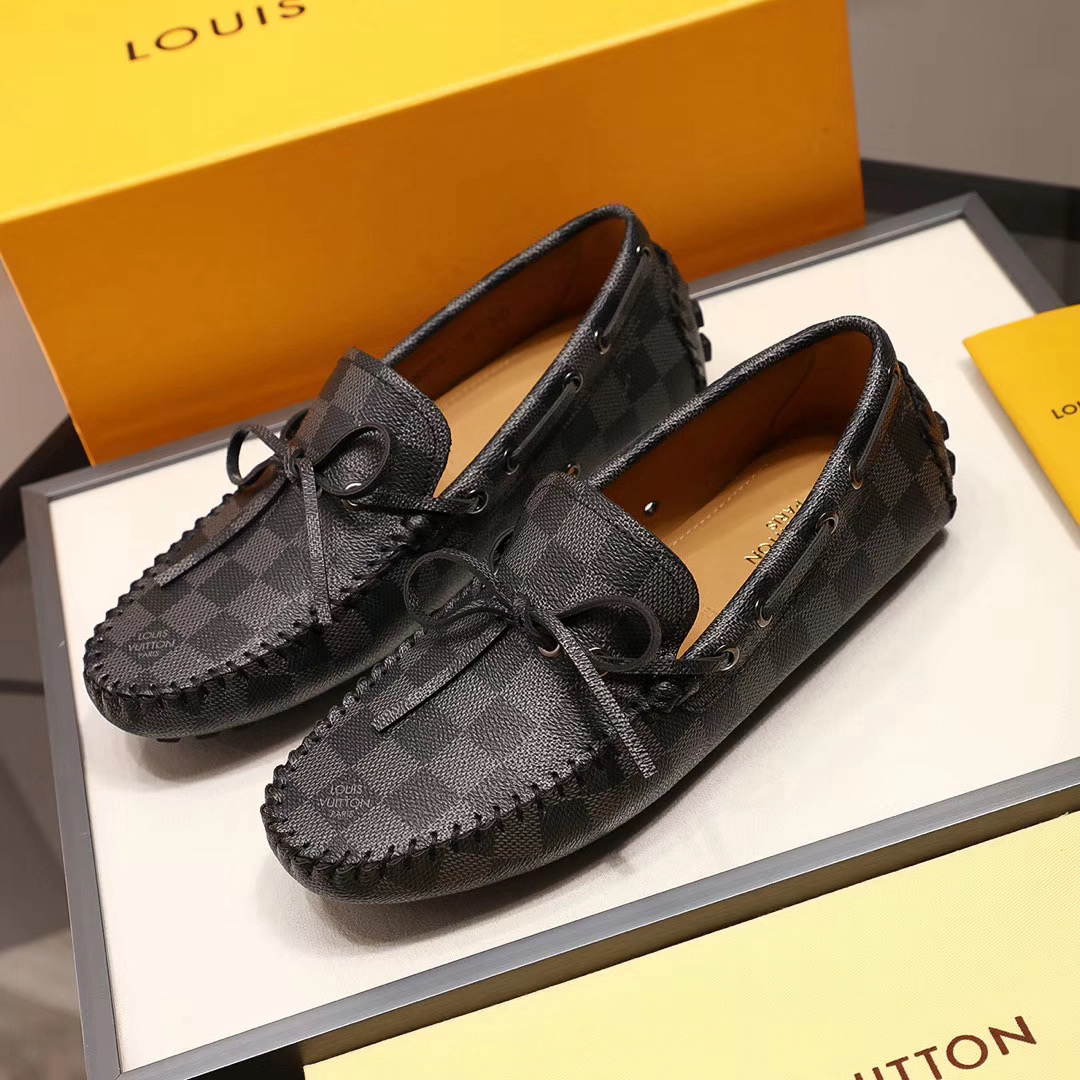 LV women's leather shoes-29