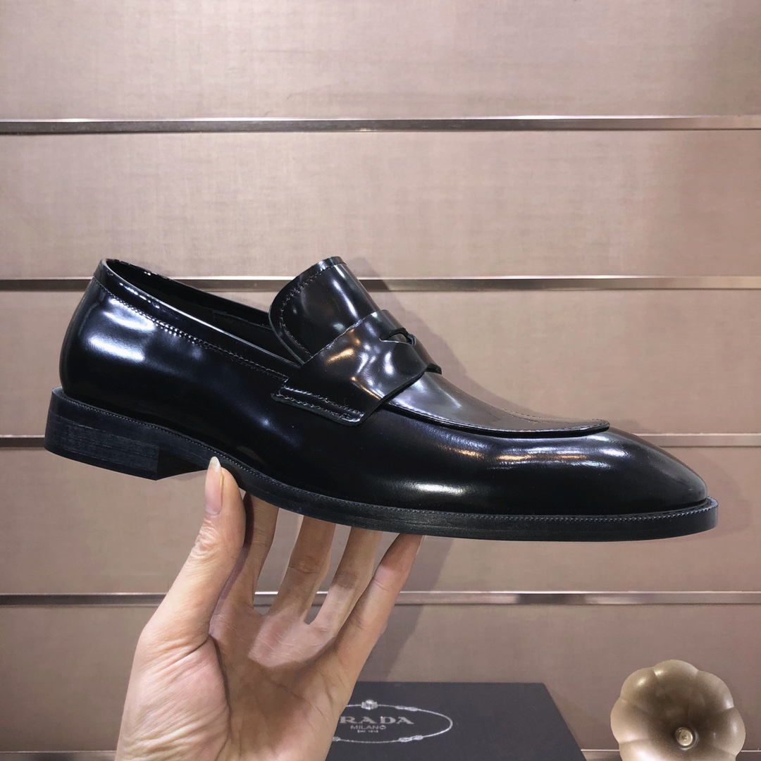 Prada men's leather shoes-45