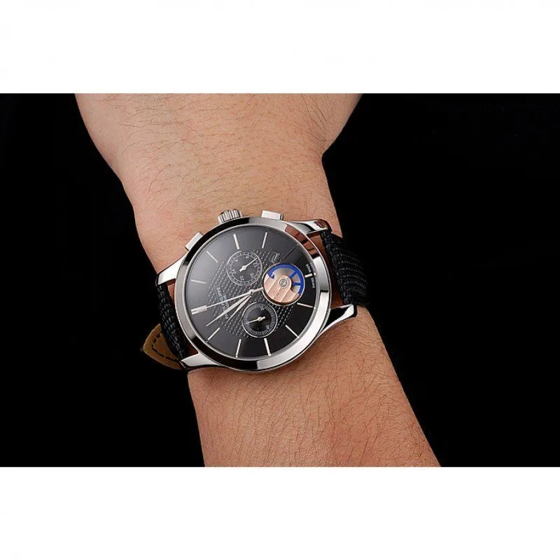Chronograph Dial Black 43 mm, Stainless Steel