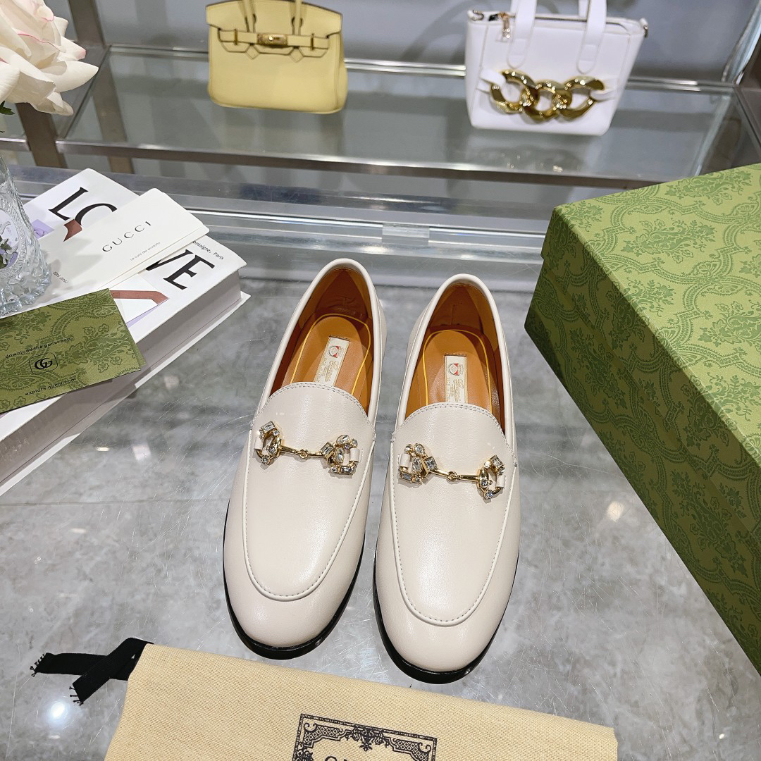 Gucci women's leather shoes-23