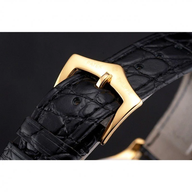 Calatrava White & Diamond Dial 39 mm, Yellow Gold Plated