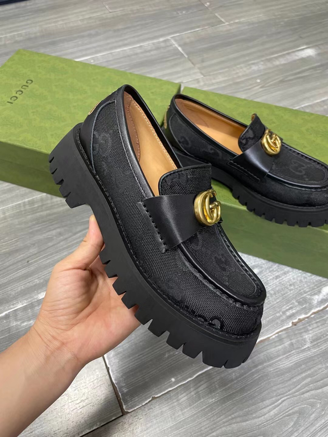 Gucci women's leather shoes-88