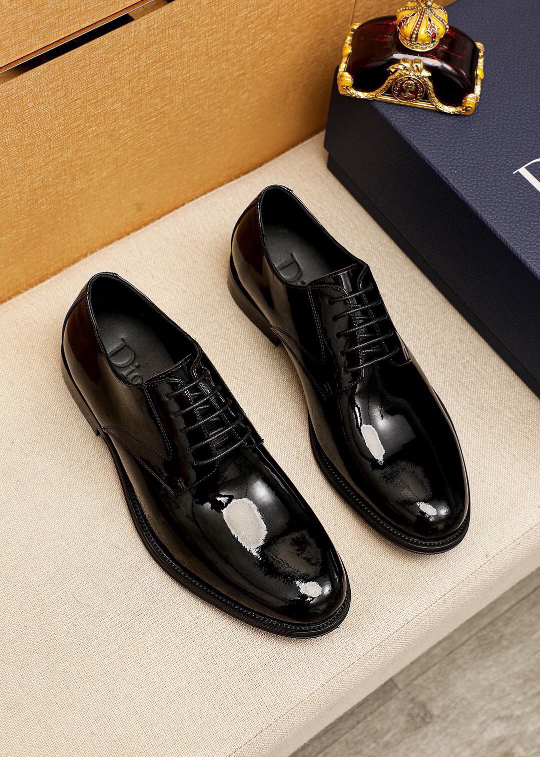 Dior men's leather shoes-55