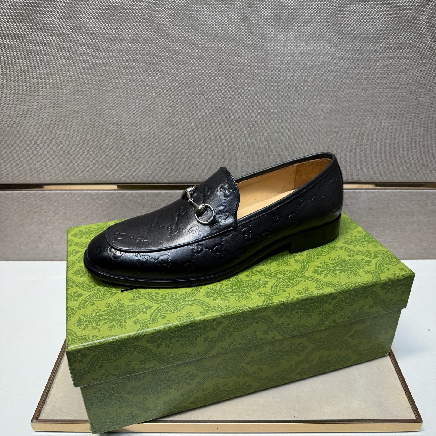Gucci men's leather shoes-87