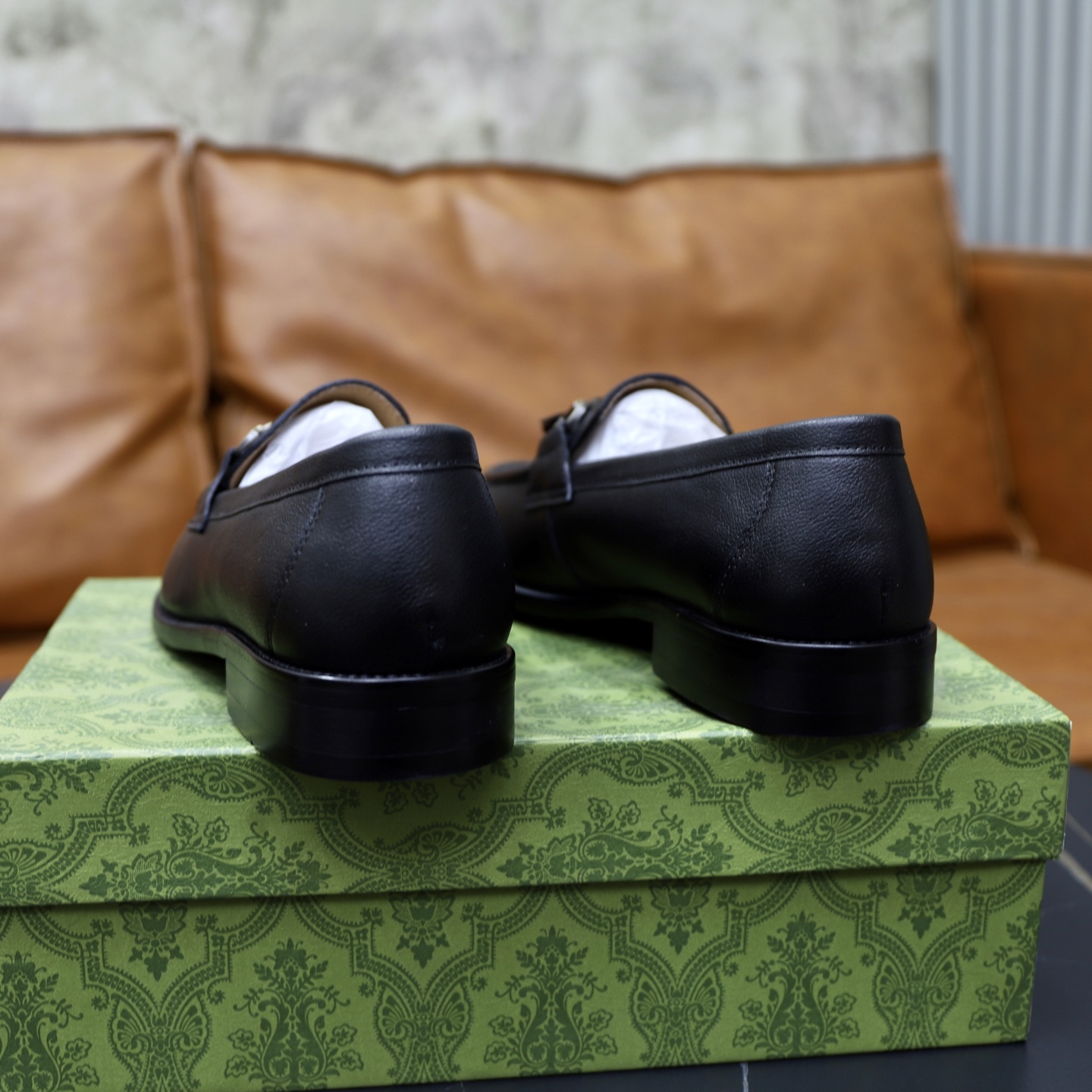 Gucci men's leather shoes-120