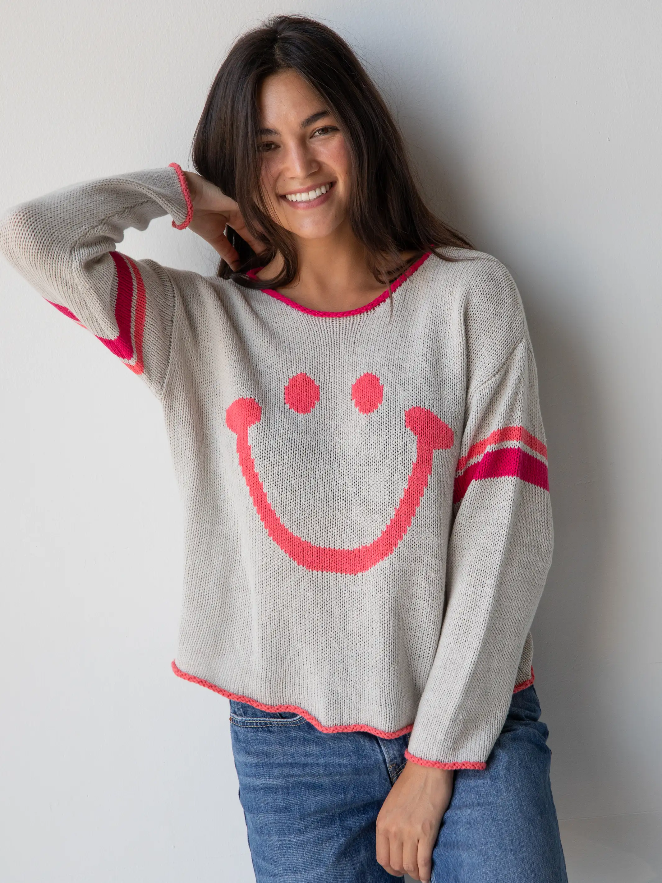 Carson Knit Sweater - Smiley