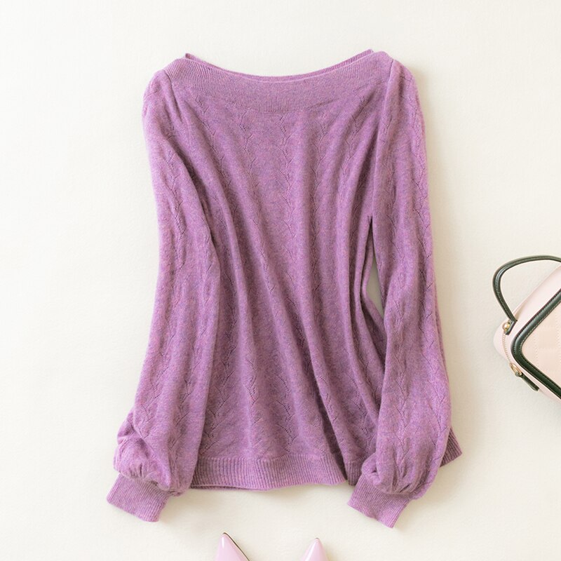 New 100% Merino Wool Women Sweater Pullover Winter Wool Knit Sweater Jumpers Autumn Woman Sweaters Knit Top Long Sleeve