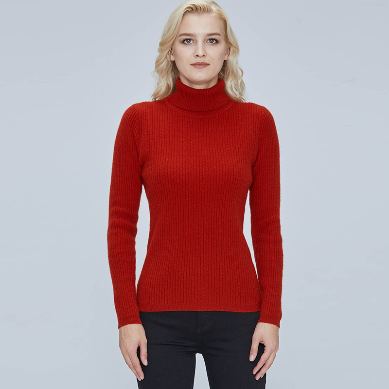 2021 Women Sweater Turtleneck 100% Merino Wool Autumn knitted Pullover Jumper Winter Warm Cashmere Sweaters Long Sleeve