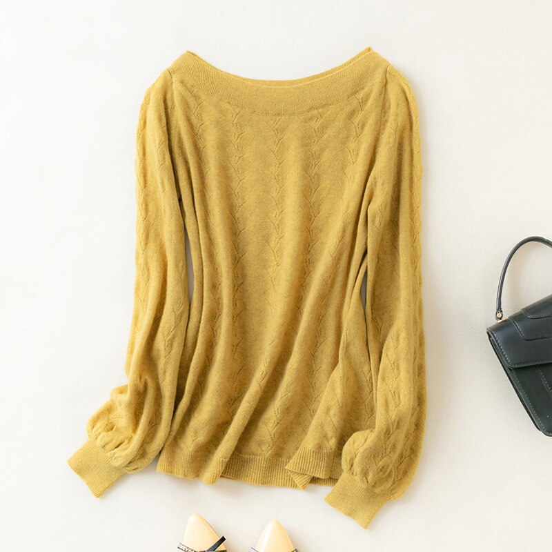 New 100% Merino Wool Women Sweater Pullover Winter Wool Knit Sweater Jumpers Autumn Woman Sweaters Knit Top Long Sleeve