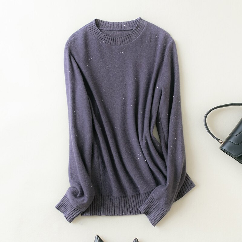 100% Merino Wool Women Sweater O-neck Winter Wool Knit Sweater Autumn Soft Cashmere Sweaters Pullover Knitwear Jumpers