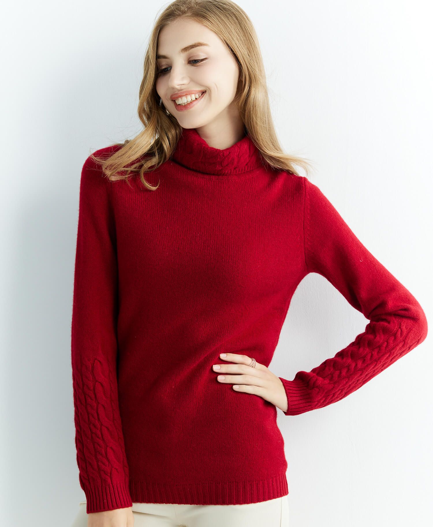 Cashmere Sweater Women's Knitted Sweater 100% Merino Wool Turtleneck Long Sleeve Pullover 2022 Autumn Winter Clothes Jumper Tops