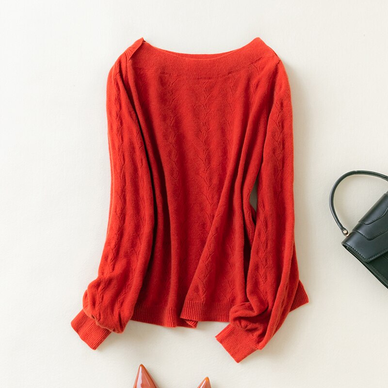 New 100% Merino Wool Women Sweater Pullover Winter Wool Knit Sweater Jumpers Autumn Woman Sweaters Knit Top Long Sleeve