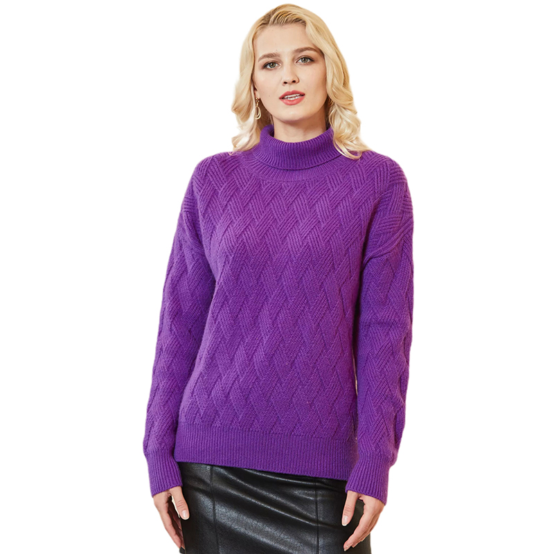 Women Sweater Turtleneck 100% Merino Wool Pullover Women Autumn Warm Knitted Sweater Jumper Women Winter Wool Sweaters