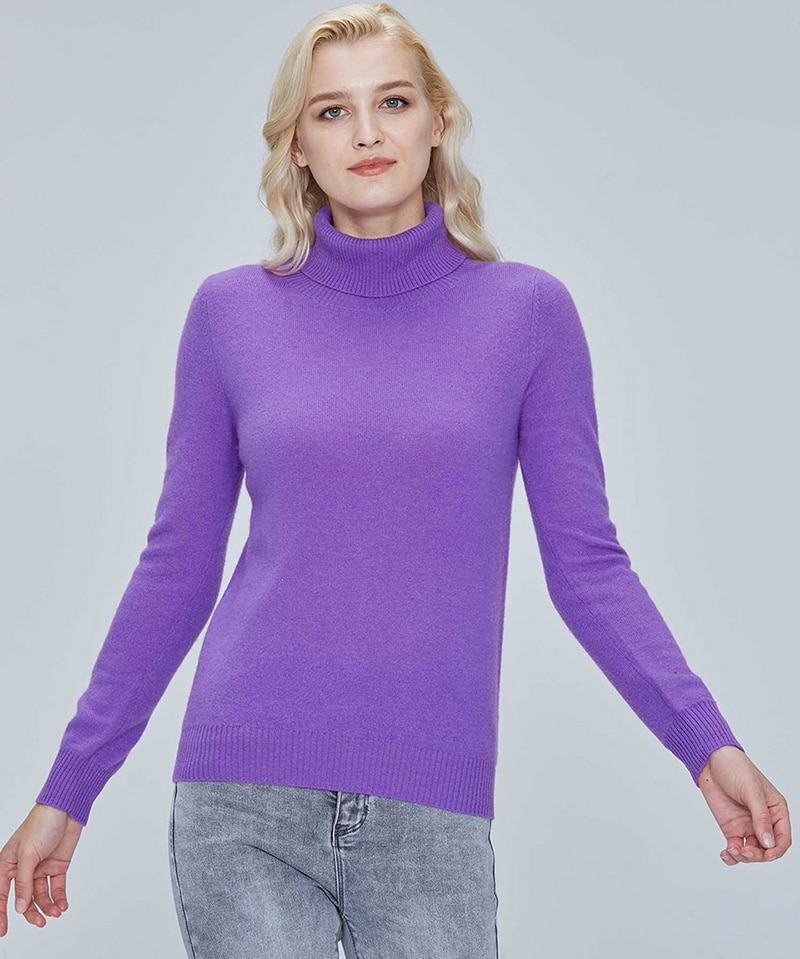 Winter Clothes Women Knitwears Cashmere Sweater Turtleneck Sweaters 100% Merino Wool Fall Warm Knit Pullovers Woolen Jumper Tops