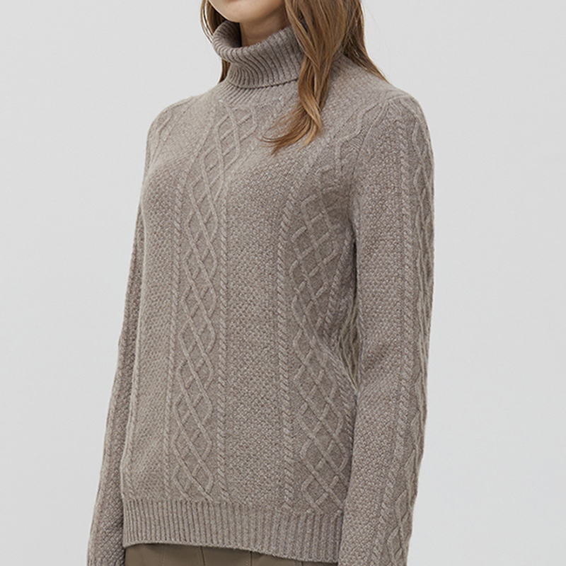 Knit Sweater Winter Clothes Women 100% Merino Wool Knitwears Cashmere Turtleneck Winter Autumn Warm Pullovers Woolen Jumper Tops