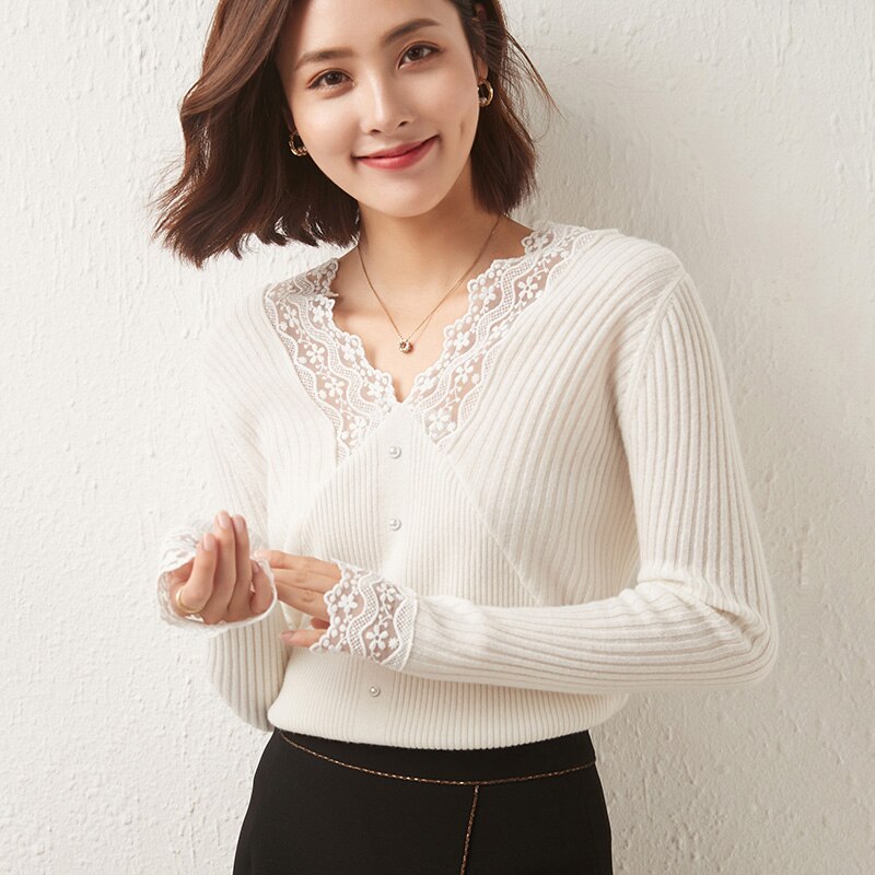 Women Sweater 100% Merino Wool Sexy Pullovers Winter Wool Knitted Sweater Jumpers Autumn Woman Slim Sweaters Knit Top