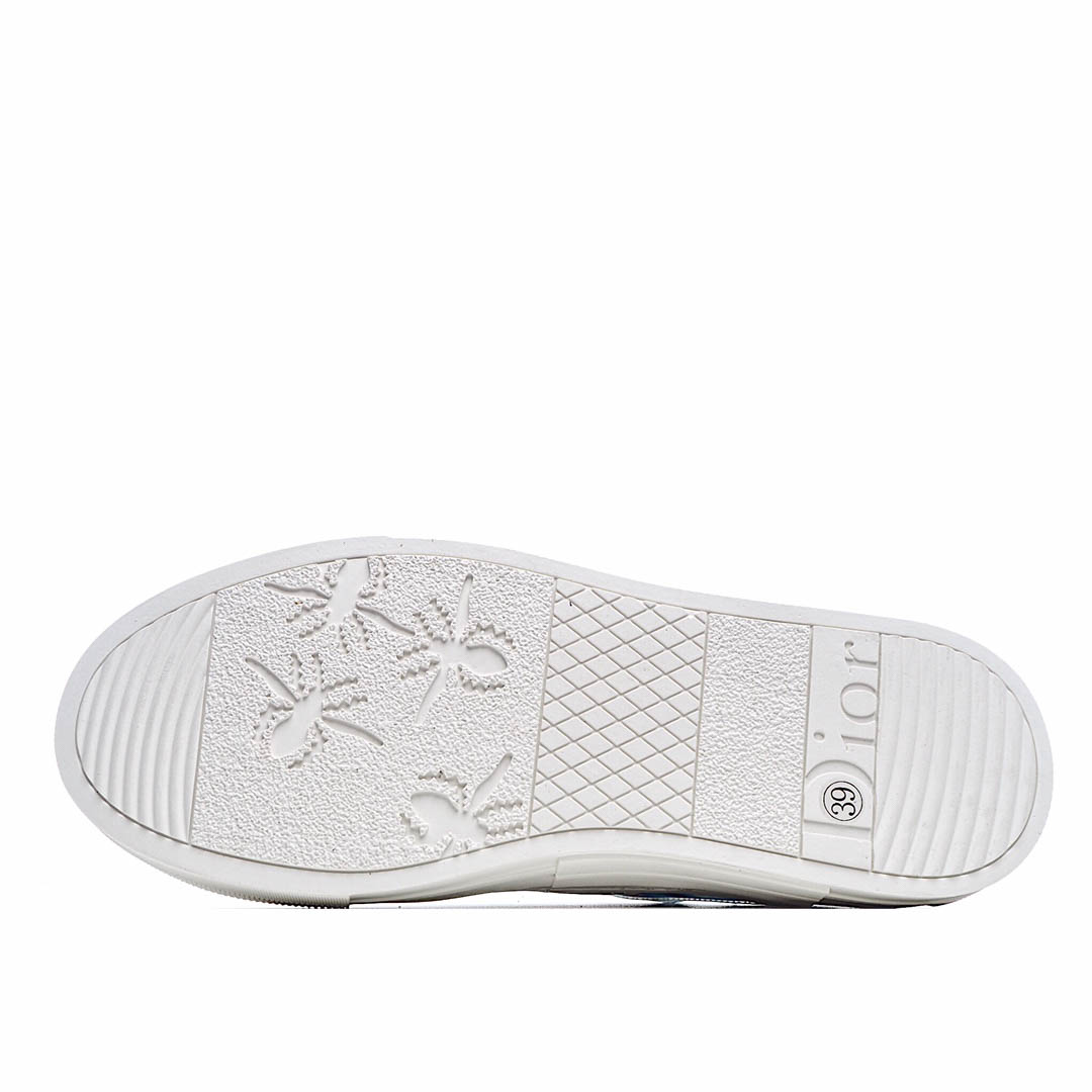 Dior B23 Oblique Slip-on Low Top Sneakers Sheer Print Sneakers