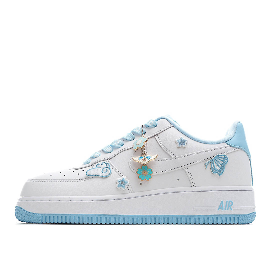Nike Air Force 1 Low White and Blue