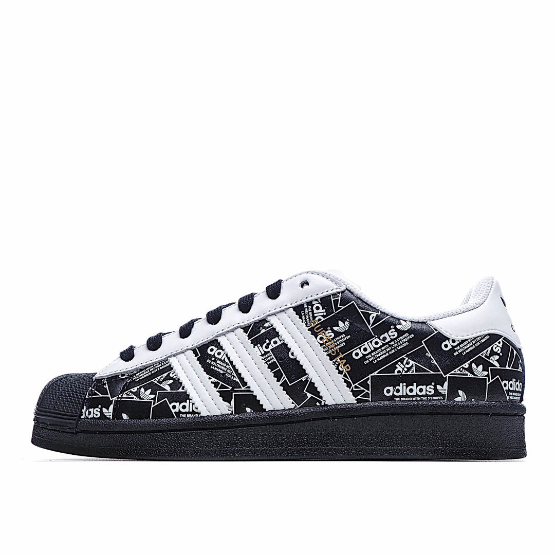 Adidas Superstar 'All Over Print - Black'