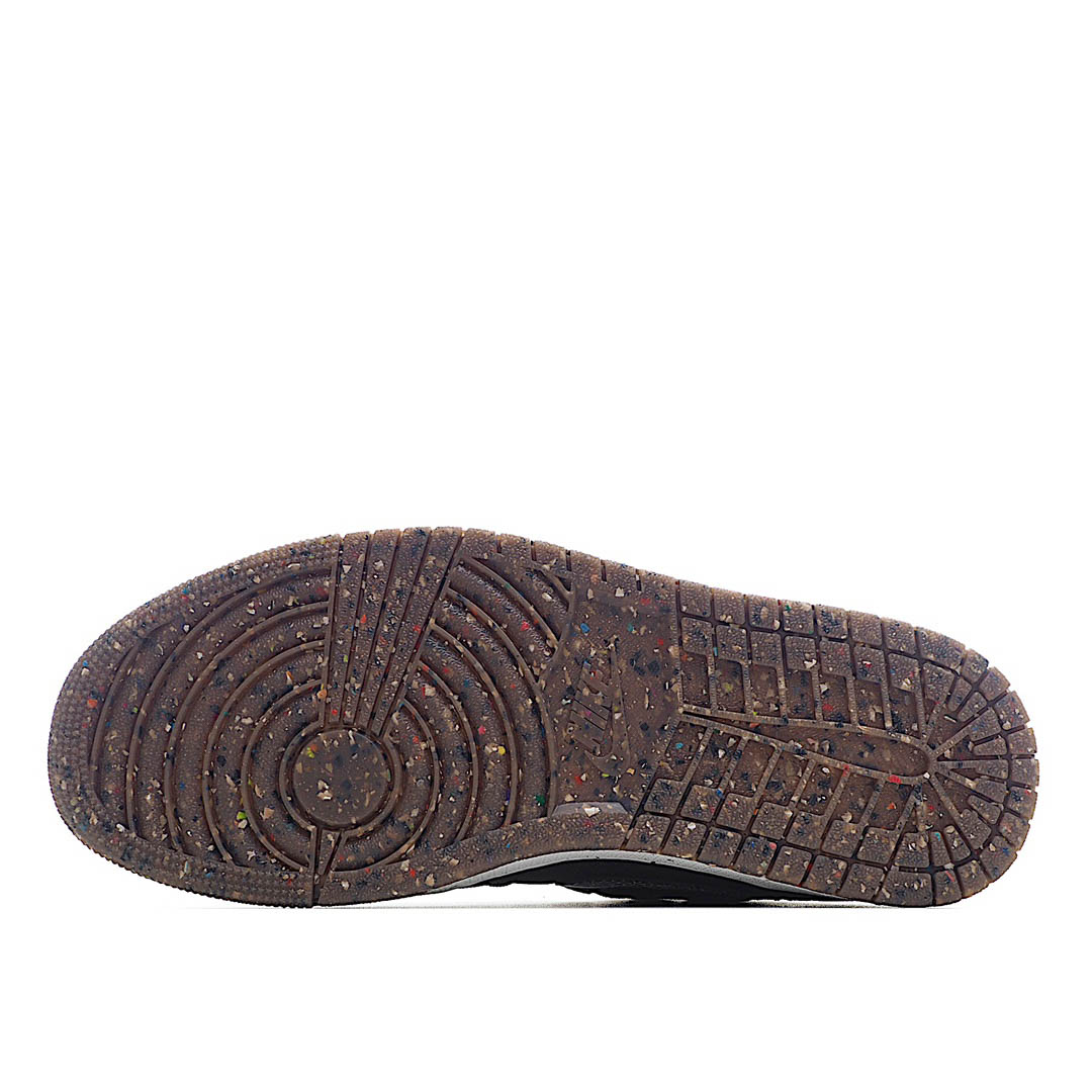 Air Jordan 1 MiD Mid-Top Basketball Shoes Ink Canvas Black