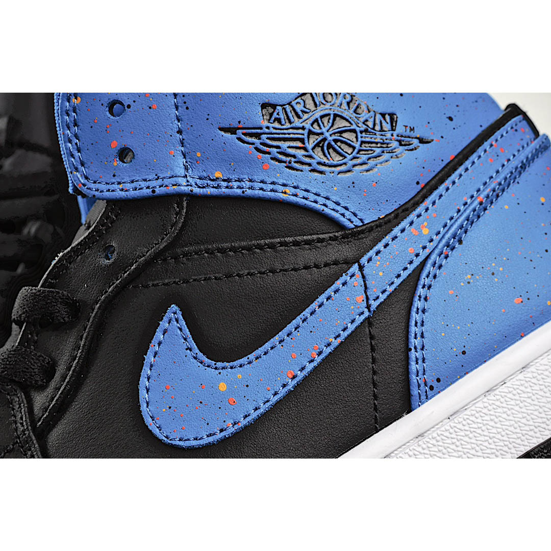 Air Jordan 1 Mid GS 'Paint Splatter'