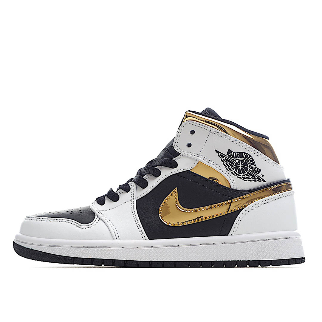 Air Jordan 1 Mid GS 'White Gold'