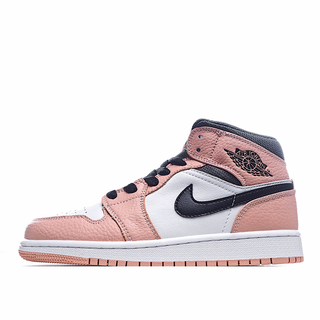 Air Jordan 1 Mid GS 'Pink Quartz'