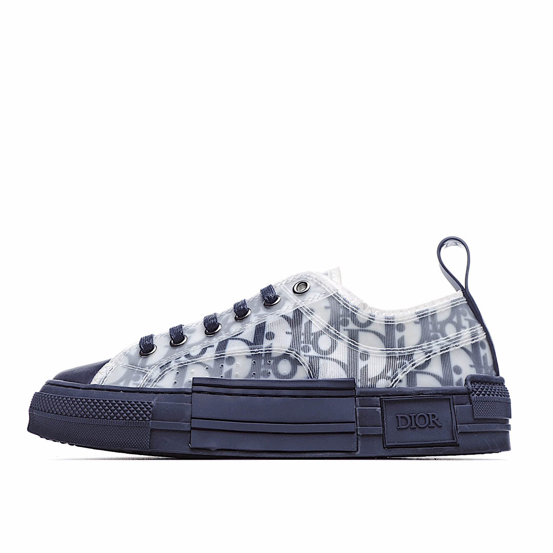 Dior B23 Oblique Slip-on Low Top Sneakers Sheer Print Sneakers
