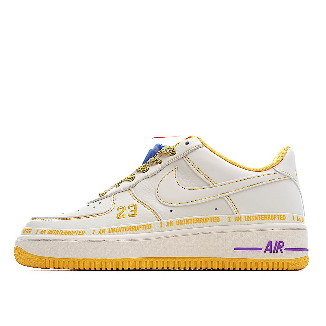 Uninterrupted Nike Air Force 1 Beige Sneakers