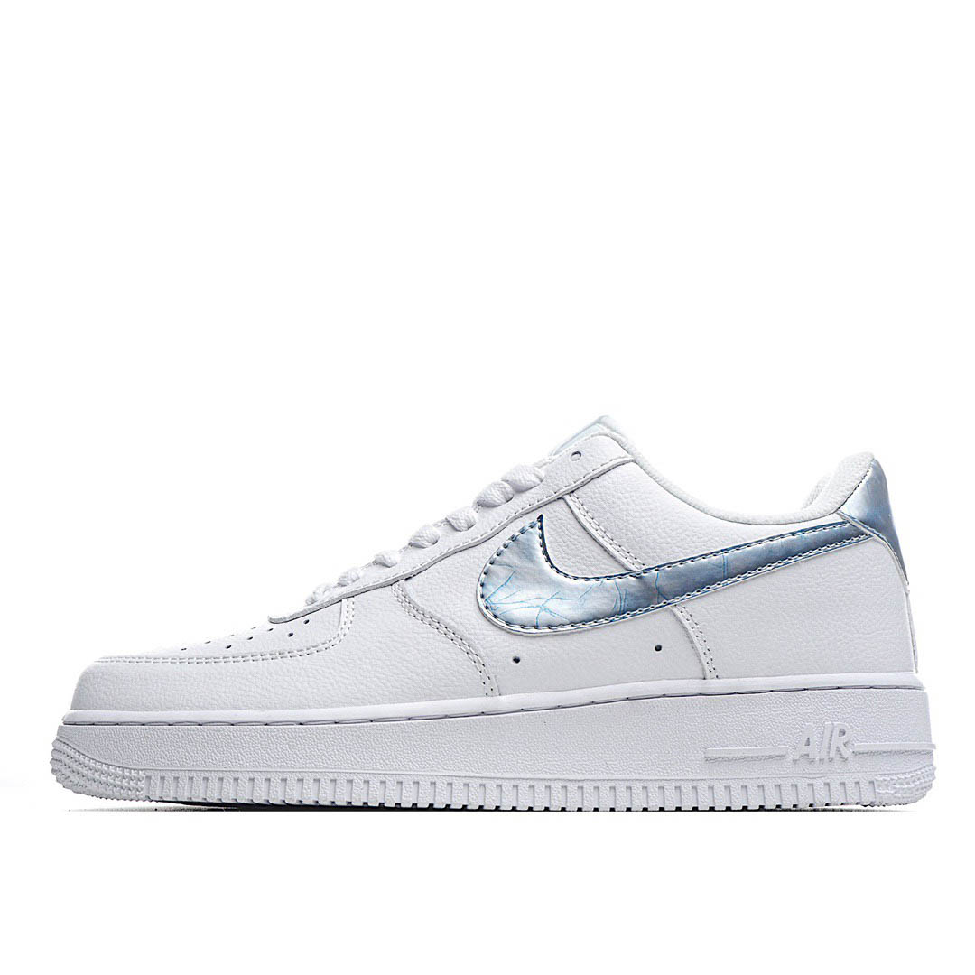 Nike Air Force1 LOW07 Trainers in White blue    蓝
