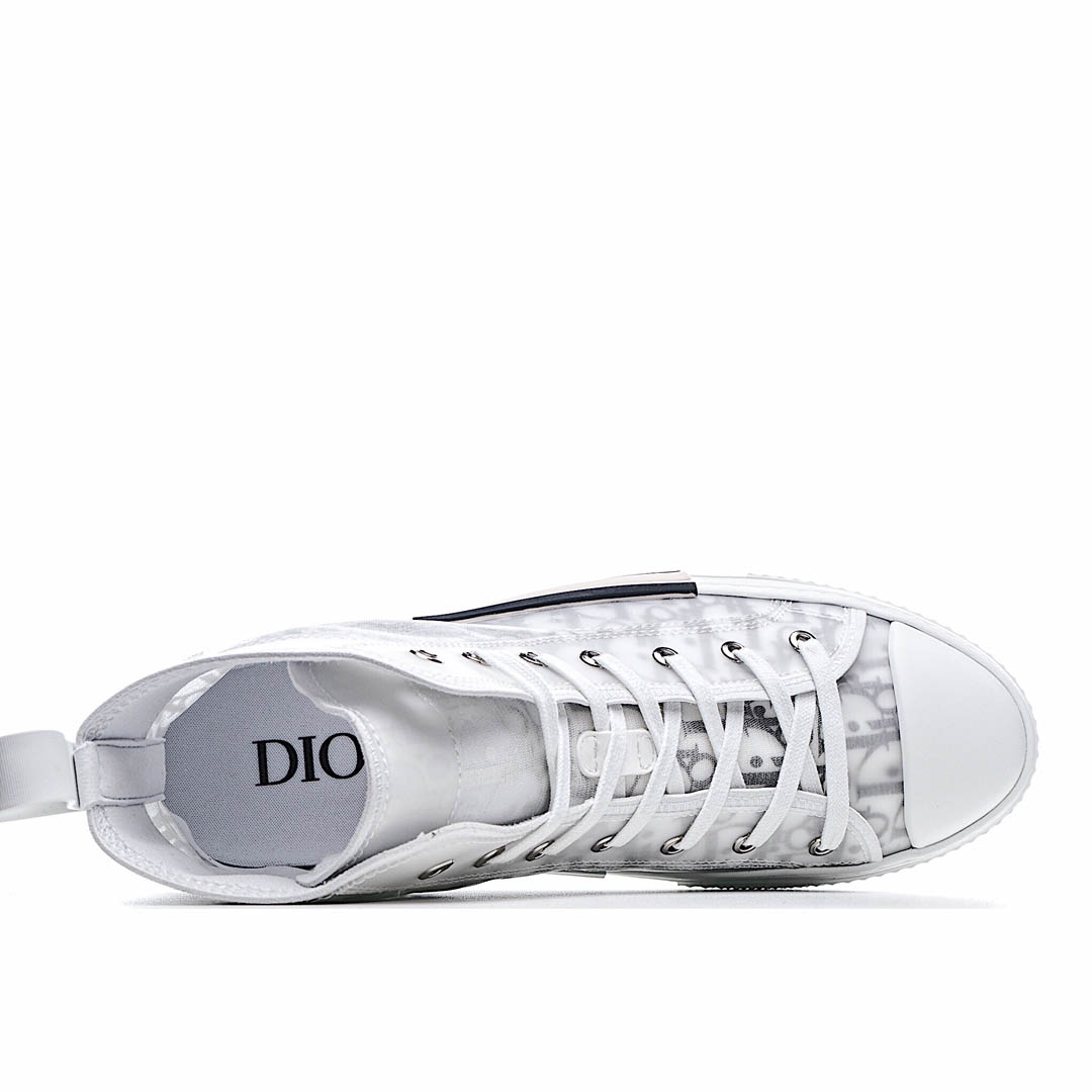 Dior B23 Oblique Slip-on Low Top Sneakers Sheer Print Sneakers