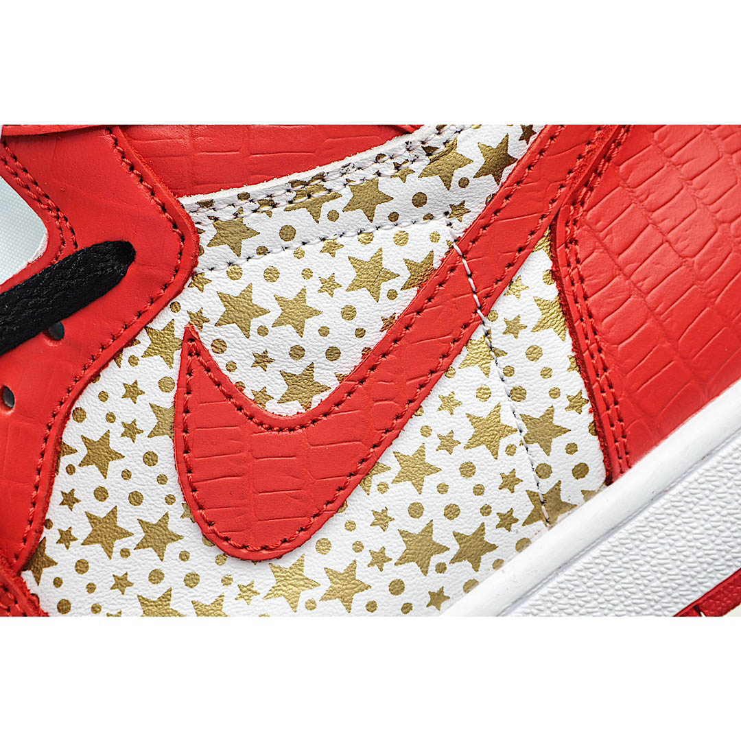 Supreme x Air Jordan Retro AJ1 high-top basketball shoes