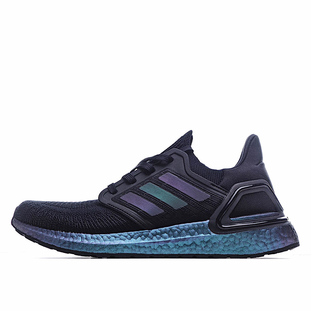 Adidas UltraBoost 20 'Black Signal Cyan'