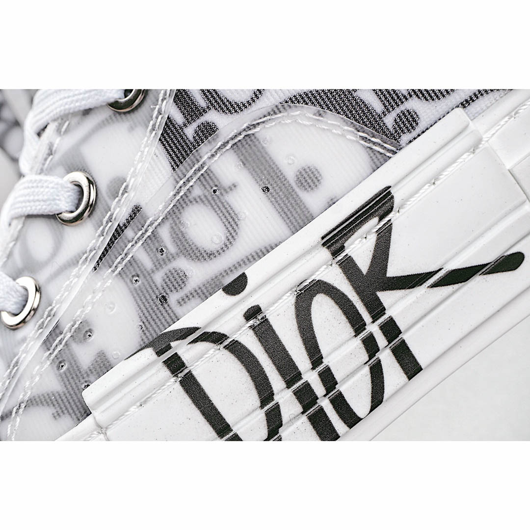 Dior B23 Oblique Slip-on Low Top Sneakers Sheer Print Sneakers