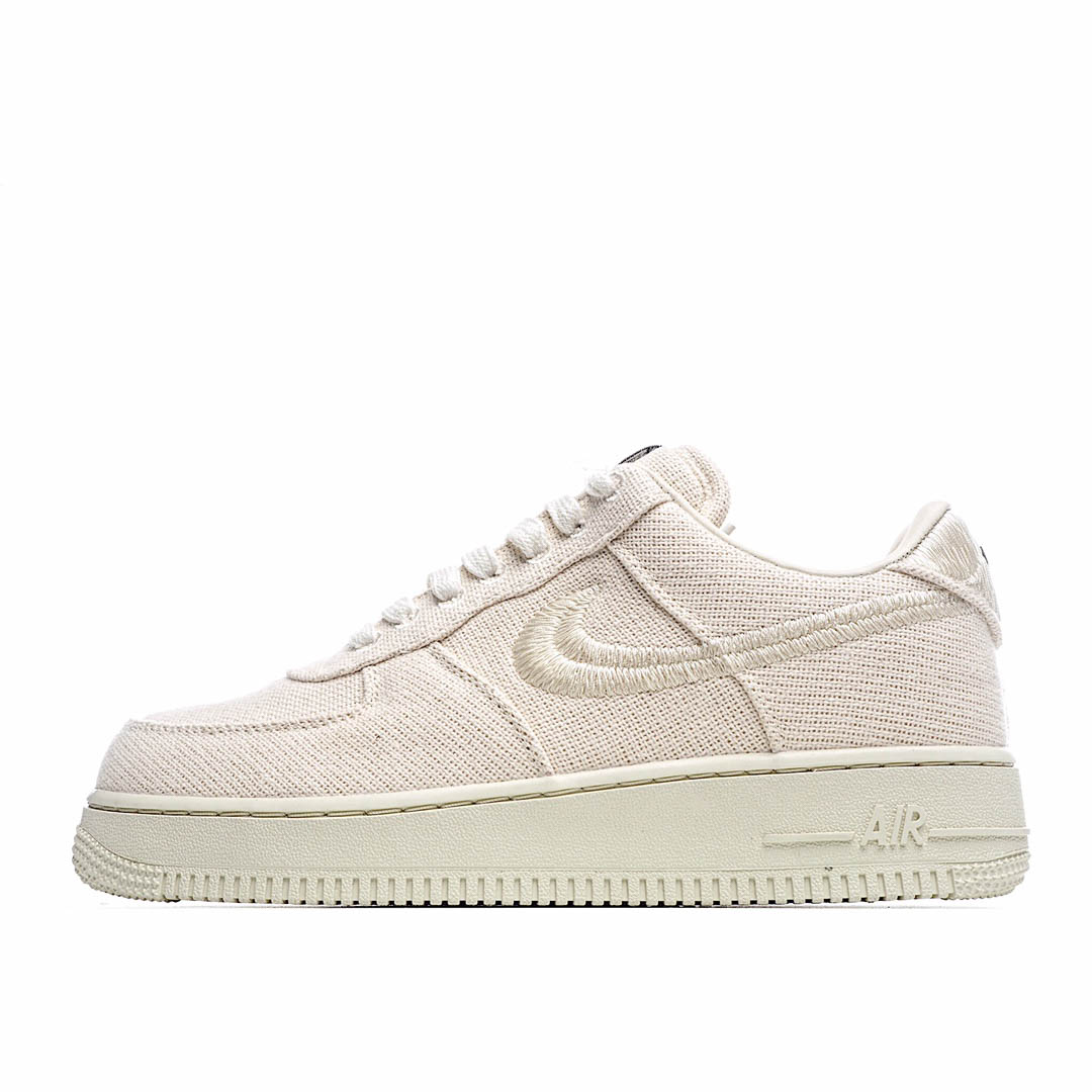 Stussy x Nike Air Force 1 Low Low Top Beige