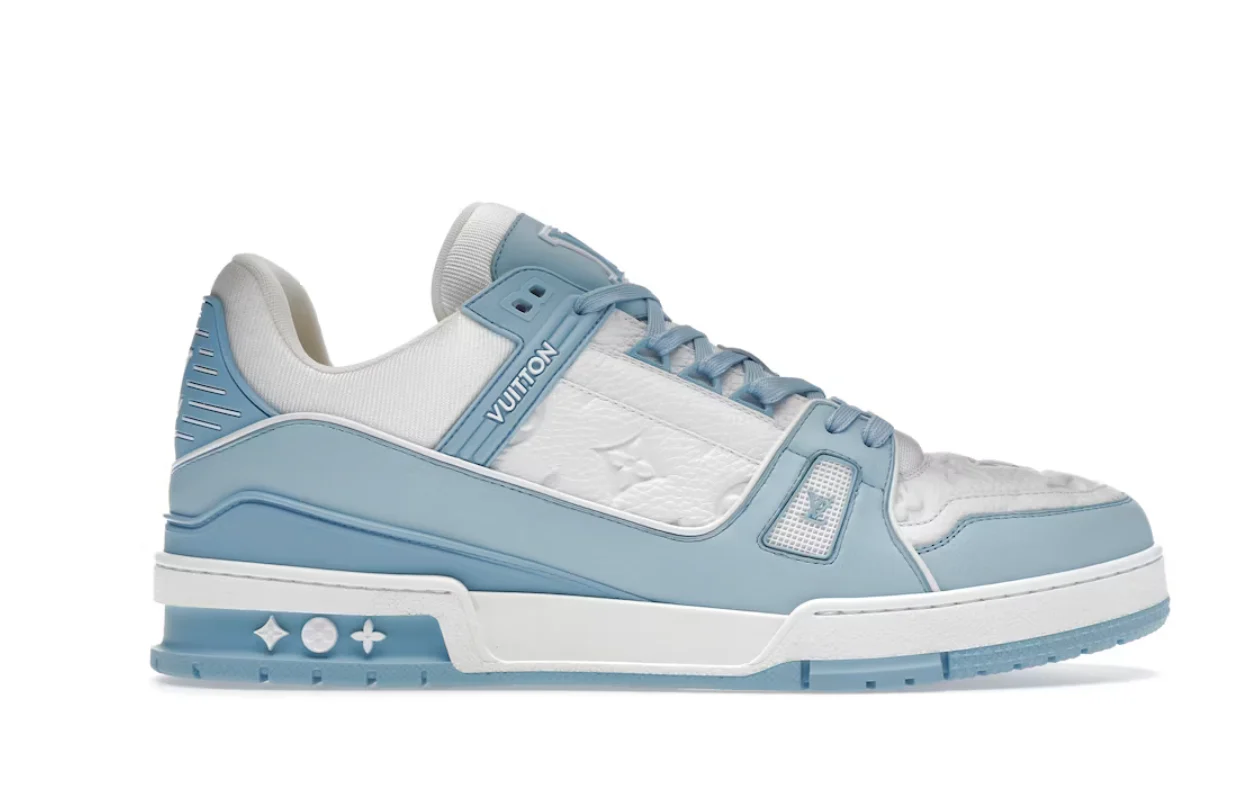 LOUIS VUITTON TRAINER MONOGRAM LIGHT BLUE