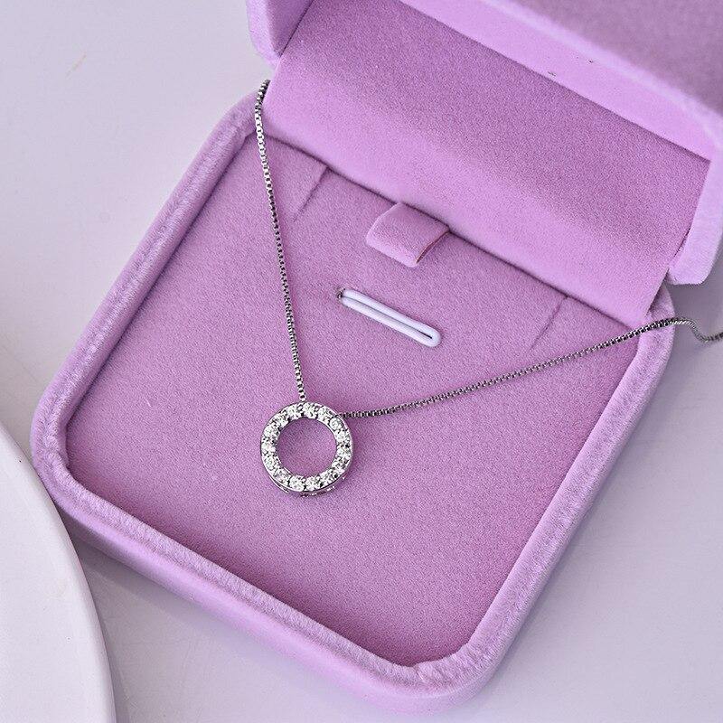 Cubic Zirconia Simple Stylish Clavicle Chain Necklace