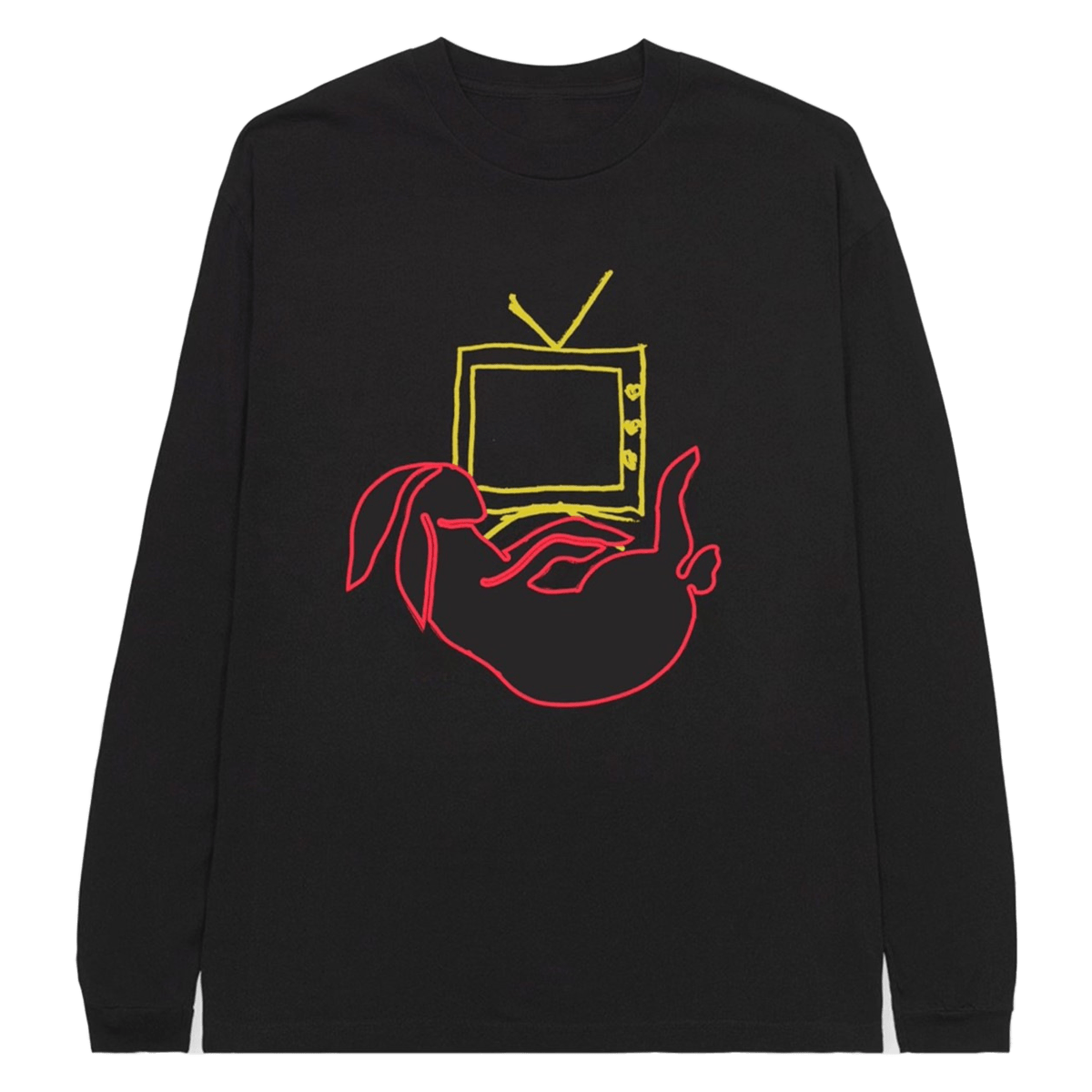 Harry Styles Love On Tour Bunny TV Long Sleeve – Black