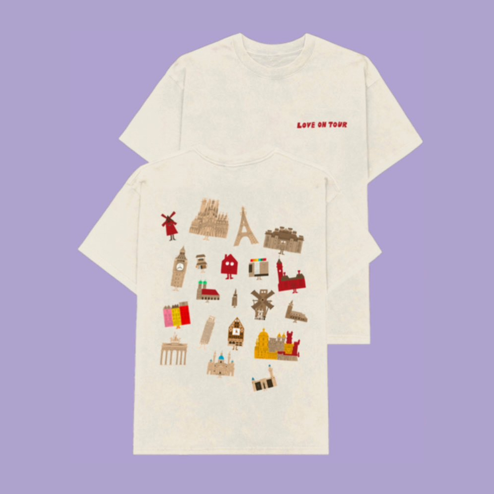 Harry Styles Love On Tour Monment Cream T-shirt
