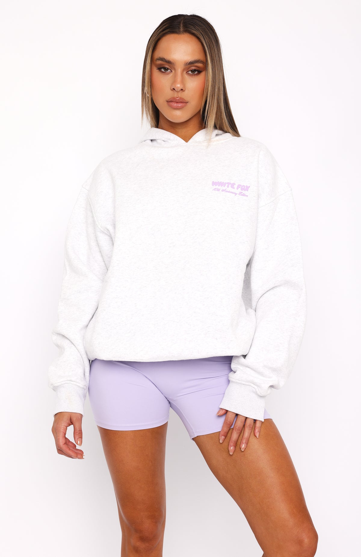 10th Anniversary Edition Oversized Hoodie Glacier Grey