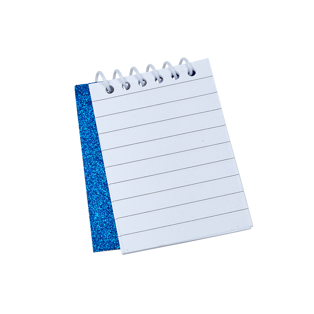 Secrets Blue Glitter Mini Notepad