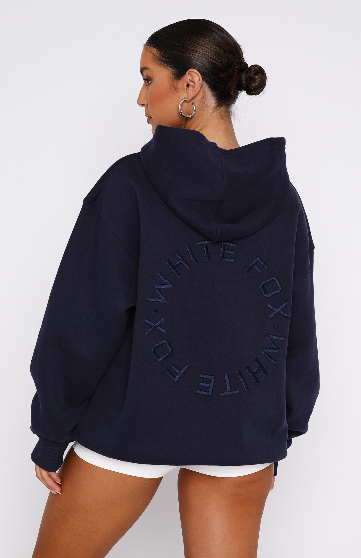 Stay Lifted Oversized Hoodie Navy