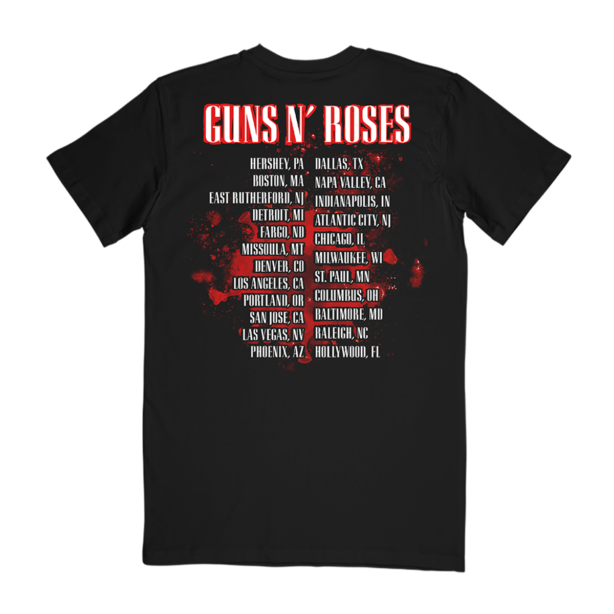 Guns N' Roses 2021 Skull Redux Tour T-Shirt