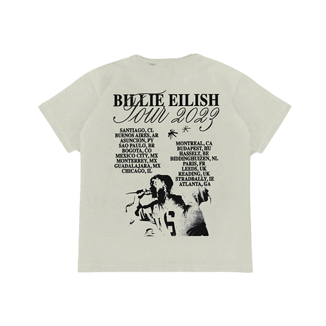 Billie Eilish Explain It Off White Tour T-Shirt